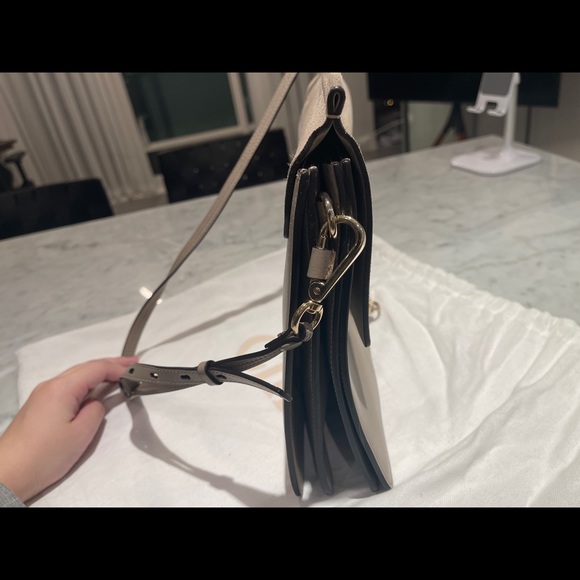 Chloe calfskin suede medium Faye shoulder bag Grey* authentic excellent conditio - Picture 2 of 14